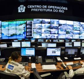 Sala de smart city de Río de Janeiro Sala de smart city de Río de Janeiro