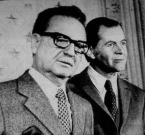 Salvador Allende y Patricio Aylwin.
