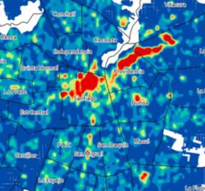 Mapa del geógrafo Juan Correa (Centro Producción del Espacio - CPE-UDLA)