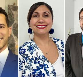 Sebastián Norambuena, Kattia Durán y Juan Carlos Meléndez