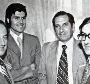 Sergio de Castro, Sergio de la Cuadra, Pablo Baraona y Álvaro Bardón.