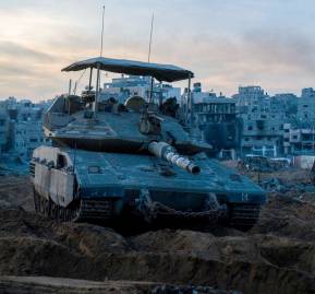 Tanque israelí Merkava.