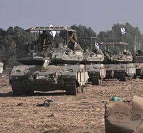 Tanques en Gaza