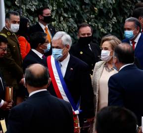 Sebastián Piñera en el Te Deum celebrado el año pasado. Sebastián Piñera en el Te Deum celebrado el año pasado.