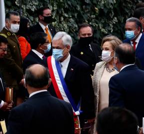 Sebastián Piñera en el Te Deum celebrado el año pasado.