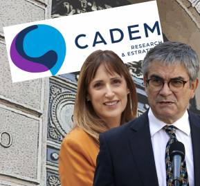 Karen Thal, presidenta de Cadem. Mario Marcel, ministro de Hacienda. Karen Thal, presidenta de Cadem. Mario Marcel, ministro de Hacienda.
