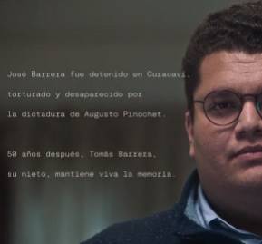 Tomás Barrera Méndez en campaña por los 50 años del golpe de Estado de Amnistía Internacional. Fuente: YouTube Amnistía Internacional Argentina. Tomás Barrera Méndez de Amnistía Internacional.