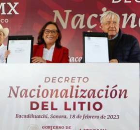 Nacionalización del litio en México.