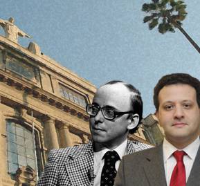 Jaime Guzmán y Gabriel Bocksang, actual decano de la Facultad de Derecho de la UC. Jaime Guzmán y Gabriel Bocksang, actual decano de la Facultad de Derecho de la UC.
