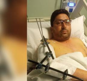 José Huenchuleo internado en el Hospital de Temuco