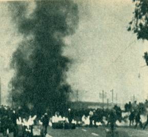 Violencia en el Puente Maipo.