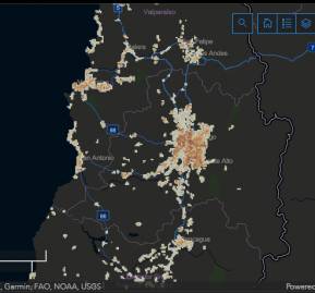 Imagen referencial del Visor territorial de datos del Ministerio de Bienes Nacionales