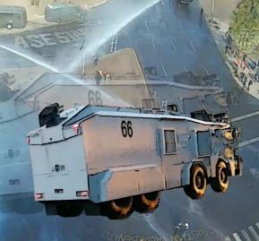 El lanza aguas de 8 ruedas LA-66. Imágenes cortesía del medio Piensa Prensa El lanza aguas de 8 ruedas LA-66. Imágenes cortesía del medio Piensa Prensa