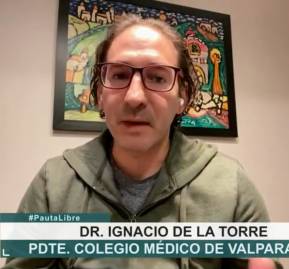 La entrevista al presidente regional del Colmed de Valparaíso, Ignacio de la Torre, fue el escaso aporte de la TV a discutir la crisis sanitaria.