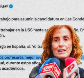 De fondo, el tuit donde Cubillos asegura haber estado siempre entre los profesores mejor evaluados