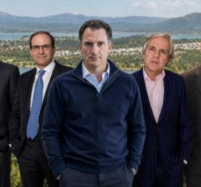 En la foto: Huerta, Eyzaguirre, Davis, Millán y Comber (de izquierda a derecha).