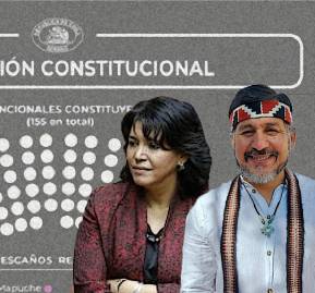 Yasna Provoste y Eric Chinga, convencional representante del pueblo diaguita Yasna Provoste y Eric Chinga, convencional representante del pueblo diaguita