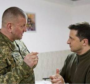 Zelensky y el general Zaluzhny