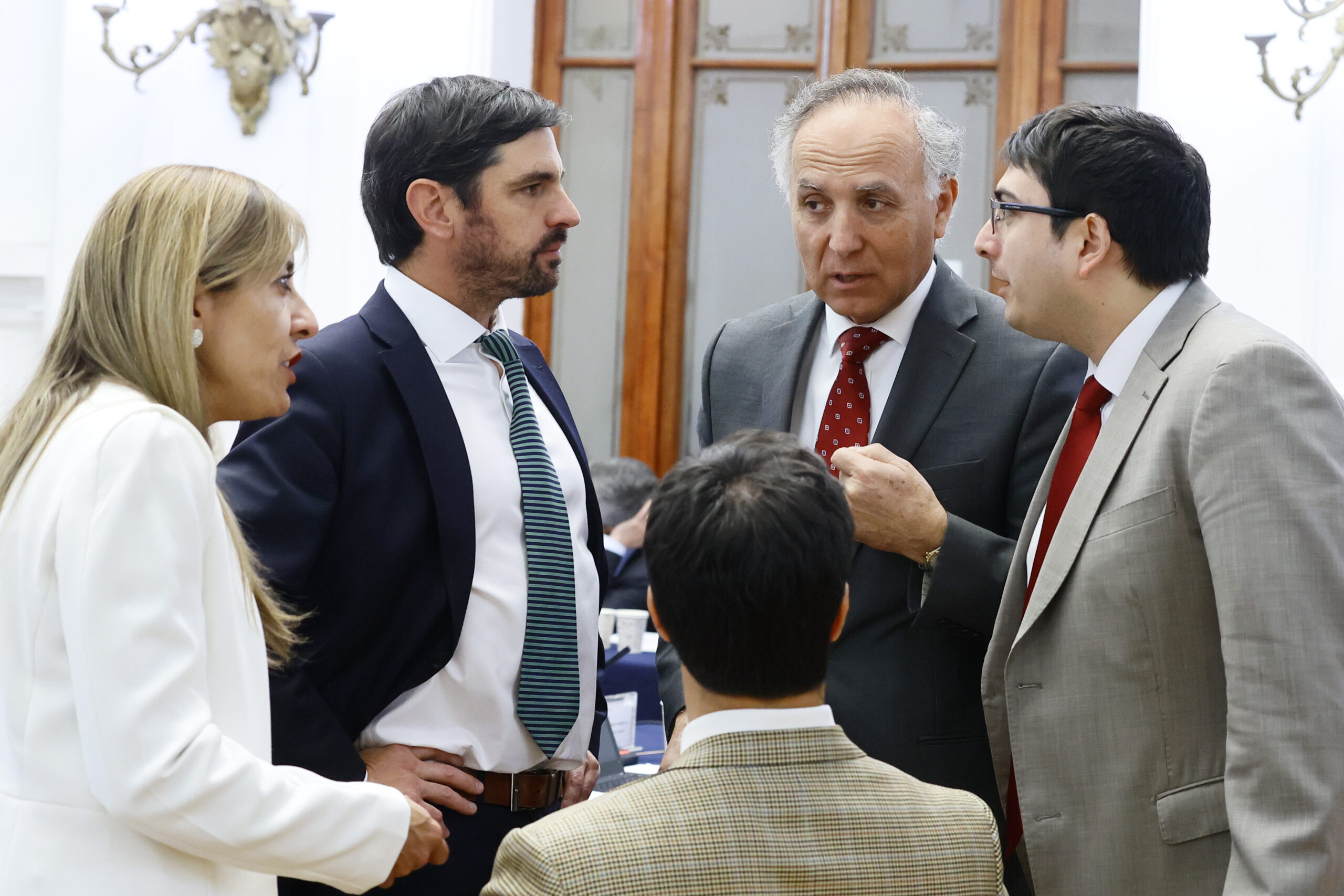 Teodoro Ribera, Luis Silva, Sebastián Figueroa, Ivonne Mangelsdorff (RN).