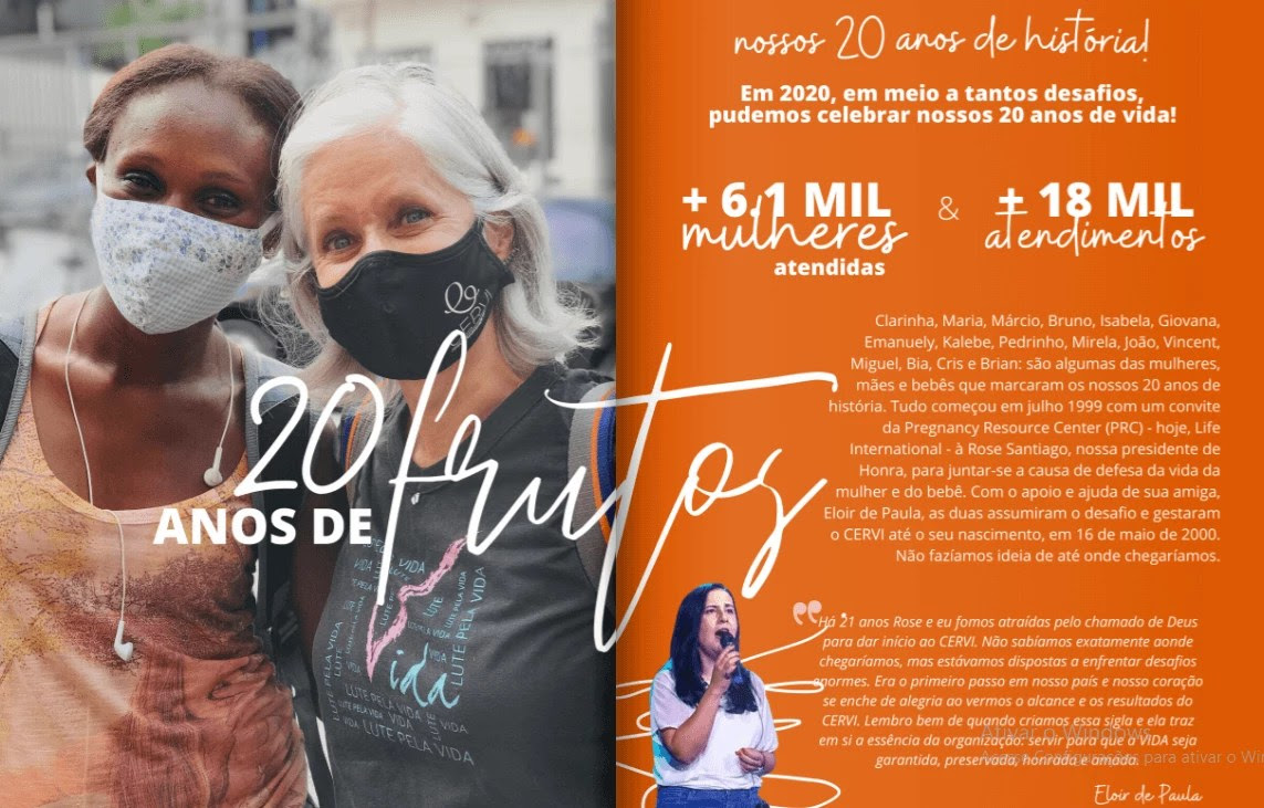 Según el sitio web de Cervi, el centro se fundó por invitación del Pregnancy Resource Center (PRC) de EEUU