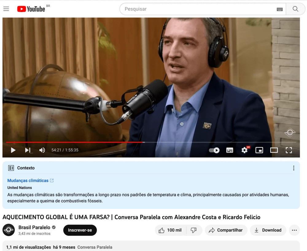 Ricardo Felício en entrevista con Brasil Paralelo