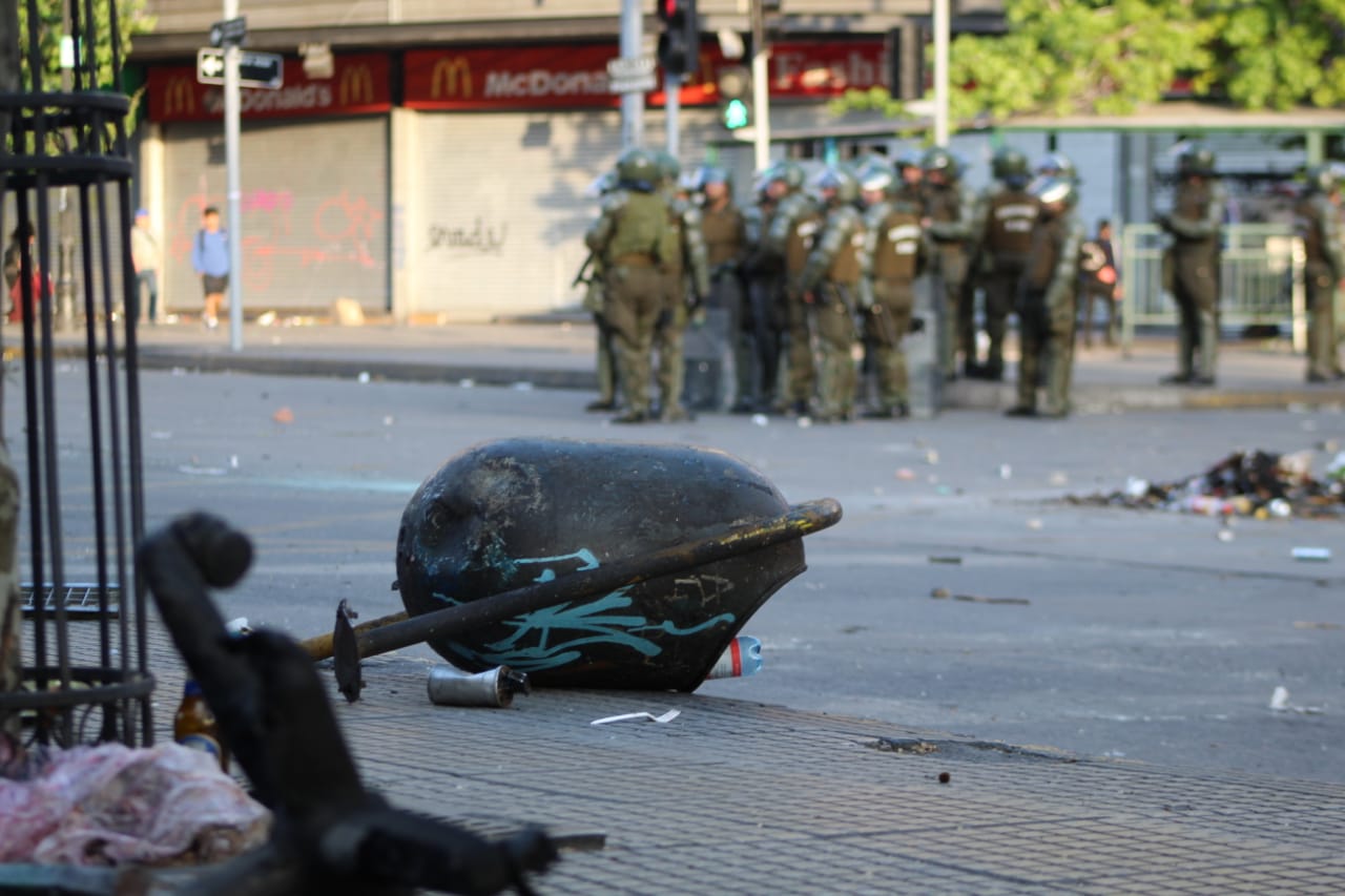 Manifestaciones en Plaza Italia (Foto: Agencia Brígida Mena)