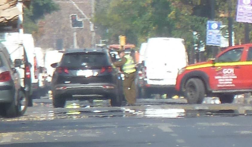 Imagen de la camioneta que merodeó la escena del crimen. Imagen de la camioneta que merodeó la escena del crimen.